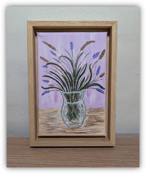 Maleri vase med blomster